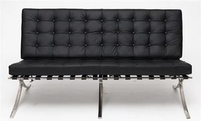 Sofa dwuosobowa BA2 insp. Barcelona skóra naturalna
