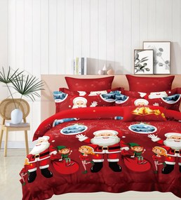 PrzytulneMieszkanie.pl PrzytulneMieszkanie.pl Pościel z mikrofibry SANTALAND czerwona Rozmiar pościeli: 70 x 80 cm | 140 x 200 cm