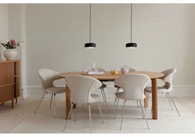Czarna lampa wisząca LED z metalowym kloszem ø 22 cm Hazel mini – UMAGE