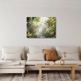 Obraz na szkle - Tropikalny las deszczowy (70x50 cm)