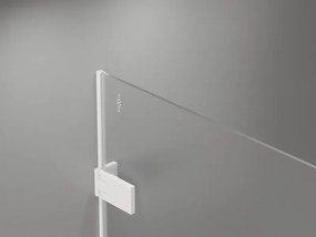 Mexen Lunar-F drzwi prysznicowe składane lewe 60 cm, transparent, białe - 836-060-000-20-00-L