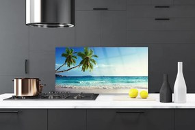 Panel nad blat kuchenny Tropikalna Palma na Wybrzeżu