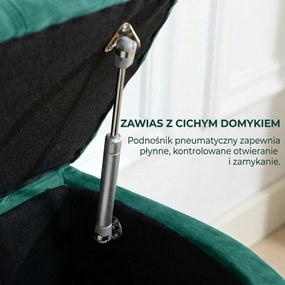 HOMCOM stołek do przedpokoju z miejscem do przechowywania wyściełany aksamitny schowek na buty ławka niebieska | Aosom PL