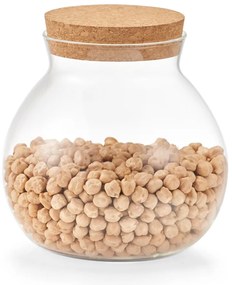 Pękaty słoik zamykany korkiem, 1050 ml