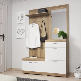 Masseno Garderoba AURA 135/197/34 cm do Przedpokoju Nowoczesna