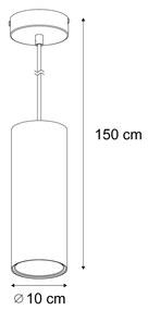 Nowoczesna lampa wisząca Tubo, kolor ciemnoszary, oprawka GU10, 50 mm Nowoczesny Oswietlenie wewnetrzne