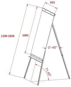 Flipchart TRIPOD BW, magnetyczny