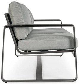 Szara aluminiowa sofa ogrodowa Merrigan – Bizzotto