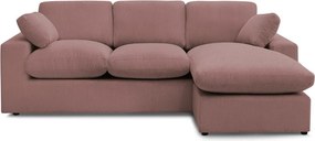 Różowy sztruksowy narożnik Belair – Bobochic Paris