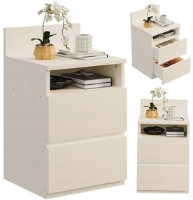 Szafka słupek z szufladami rustykalny dąb komoda stojąca wąska pojemna loft