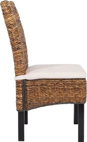 Krzesło do jadalni Loiret (zestaw 6 sztuk),  ciemny, z poduszką