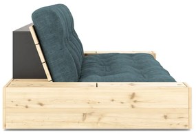 Niebieska sztruksowa rozkładana sofa 244 cm Base – Karup Design