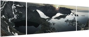 Obraz - Norweskie góry (170x50 cm)
