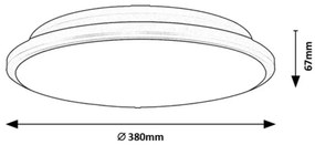 Rabalux 71128 oświetlenie sufitowe LED Engon, 24 W, czarny