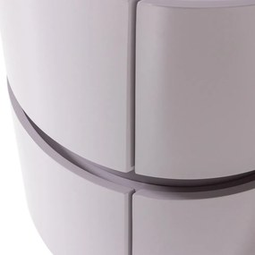 Jasnoszara szafka nocna z połyskiem Lunex – WOOOD