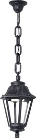 Lampa sufitowa INDURA mini 6 w stylu klasycznym - wys. 69 cm - E27 42W - ?ywica - IP55 - czarna