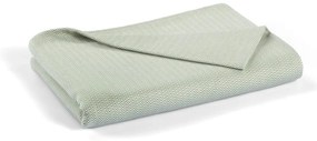 Zielona bawełniana narzuta na łóżko dwuosobowe 240x260 cm Lines – Mijolnir