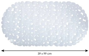 Spirella Antypoślizgowa mata do wanny GALETS,biała, 99 x 39 cm