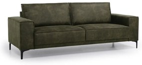 Zielona sofa z imitacji skóry 224 cm Copenhagen – Scandic