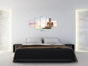Obraz - Budda nadzorujący ziemię (125x70 cm)