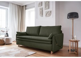 Zielona rozkładana sofa 207 cm Simon – Miuform