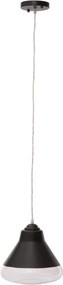 Lampa wisząca, czarna, Ø 25 cm