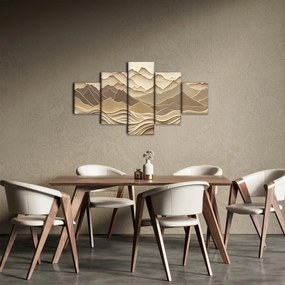 Obraz - 3D linie gór (125x70 cm)