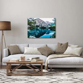 Obraz jeziora w Alpach (70x50 cm)
