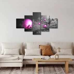Obraz różowych kul (125x70 cm)