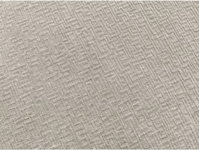 Beżowa rozkładana sofa do spania z tkaniny szenilowej 220 cm Hugo – Bobochic Paris