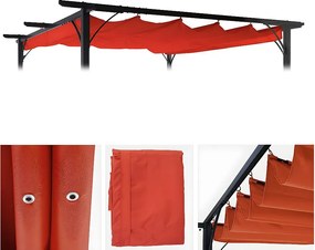 Wymienna pokrywa dachu pergoli MCW-C42,  terakota