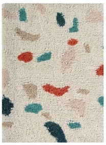 Kremowy bawełniany dywan tkany ręcznie odpowiedni do prania 140x200 cm Terrazzo Marble – Lorena Canals