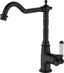 Leeds czarna bateria zlewozmywakowa w stylu retro - Essebagno