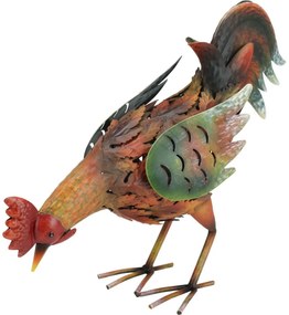 Metalowa dekoracja ogrodowa Kogut, 38 x 11 x 27,5cm