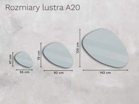 Organiczne lustro LED z oświetleniem A20