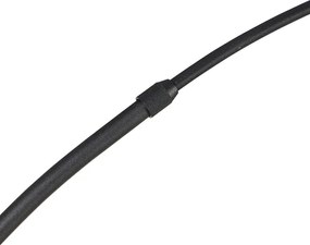 Nowoczesna lampa łukowa czarna ze złotem - Arc Basic