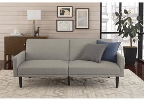 Jasnoszara sofa rozkładana 198 cm – Støraa