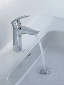 Bateria umywalkowa Duravit DuraVelezChrom - funkcja FreshStart - 18,7 cm