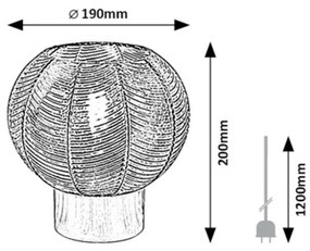 Rabalux 74017 lampa stołowa Monet, czarny