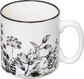 Filiżanki ceramiczne na stojaku FLORAL, 240 ml, 4 sztuki