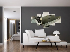Obraz - Stary samolot śmigłowy (125x70 cm)