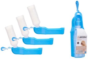 Butelka podróżna z miską dla psów 250 ml ANIMAL, niebieska