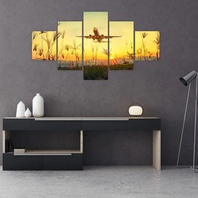 Obraz startującego samolotu (125x70 cm)