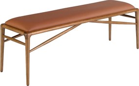 Brązowy stołek z ekoskóry 5112 ANGEL CERDA