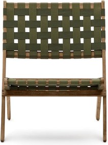 Zielony drewniany fotel ogrodowy Chabeli – Kave Home