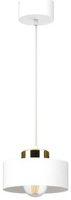 Lampa wisząca na lince IGNIA 1xE27/60W/230V biała/złota
