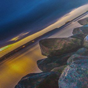 Obraz - Chmury nad wodą (170x50 cm)