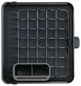 Ciemnoszary regulowany ociekacz ze stali nierdzewnej 36x32 cm Extend Steel – Joseph Joseph
