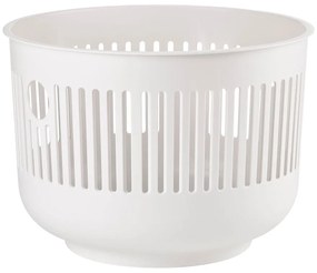 Biały plastikowy kosz na pranie 35 l Ume – Zone