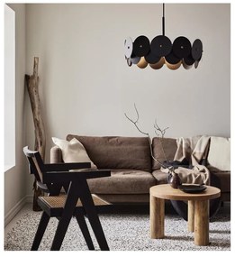 Czarna lampa wisząca Markslöjd Vegas, ø 53 cm
